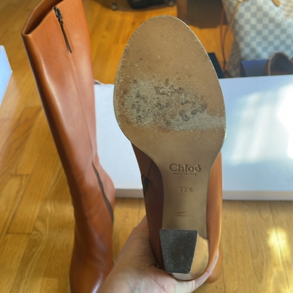 Chloe Marron Glace boots 39.5 - Picture 6 of 12